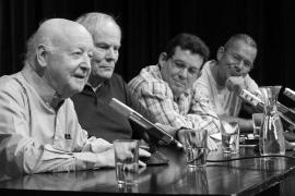 Feria del Libro de Berlín. Jorge Edwards, Hans Christoph Buch, Amir Valle y Marko Martin.