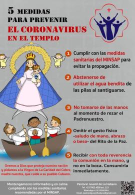 Medidas de la Iglesia para el coronavirus