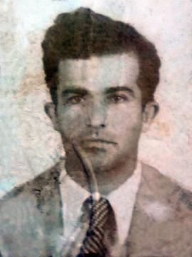 Francisco Ortega, foto de su carné de la Asociación Canaria.