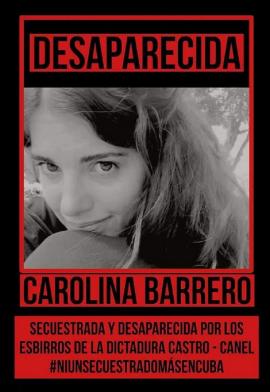 Cartel: Desaparecida Carolina Barrero